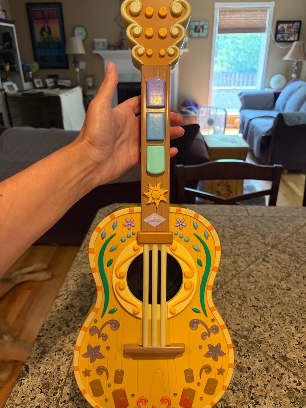 Rapunzel Colorful Musical Magical Electronic Guitar 22 inches long